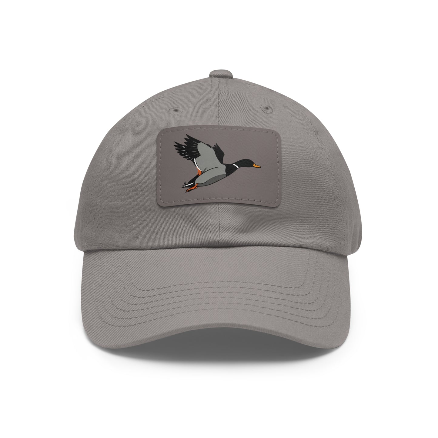 Dad Hat with Leather Patch (Rectangle)