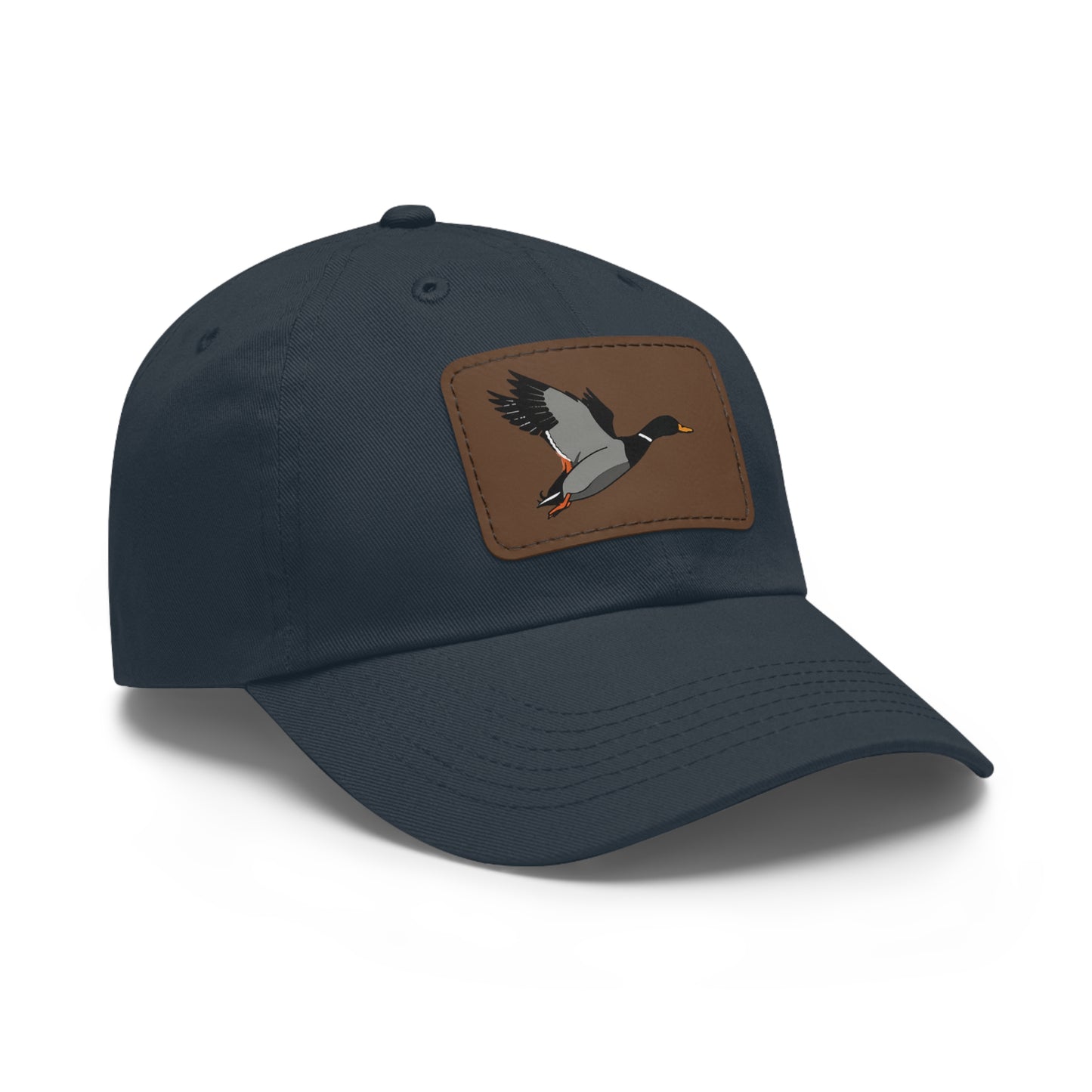 Dad Hat with Leather Patch (Rectangle)