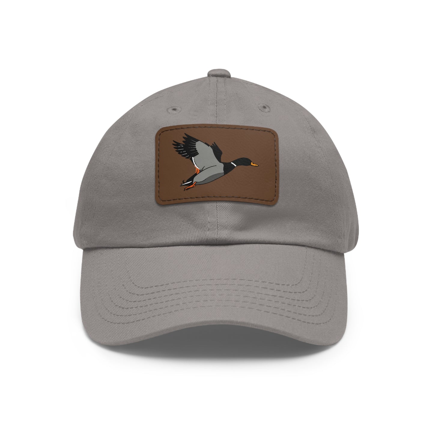 Dad Hat with Leather Patch (Rectangle)