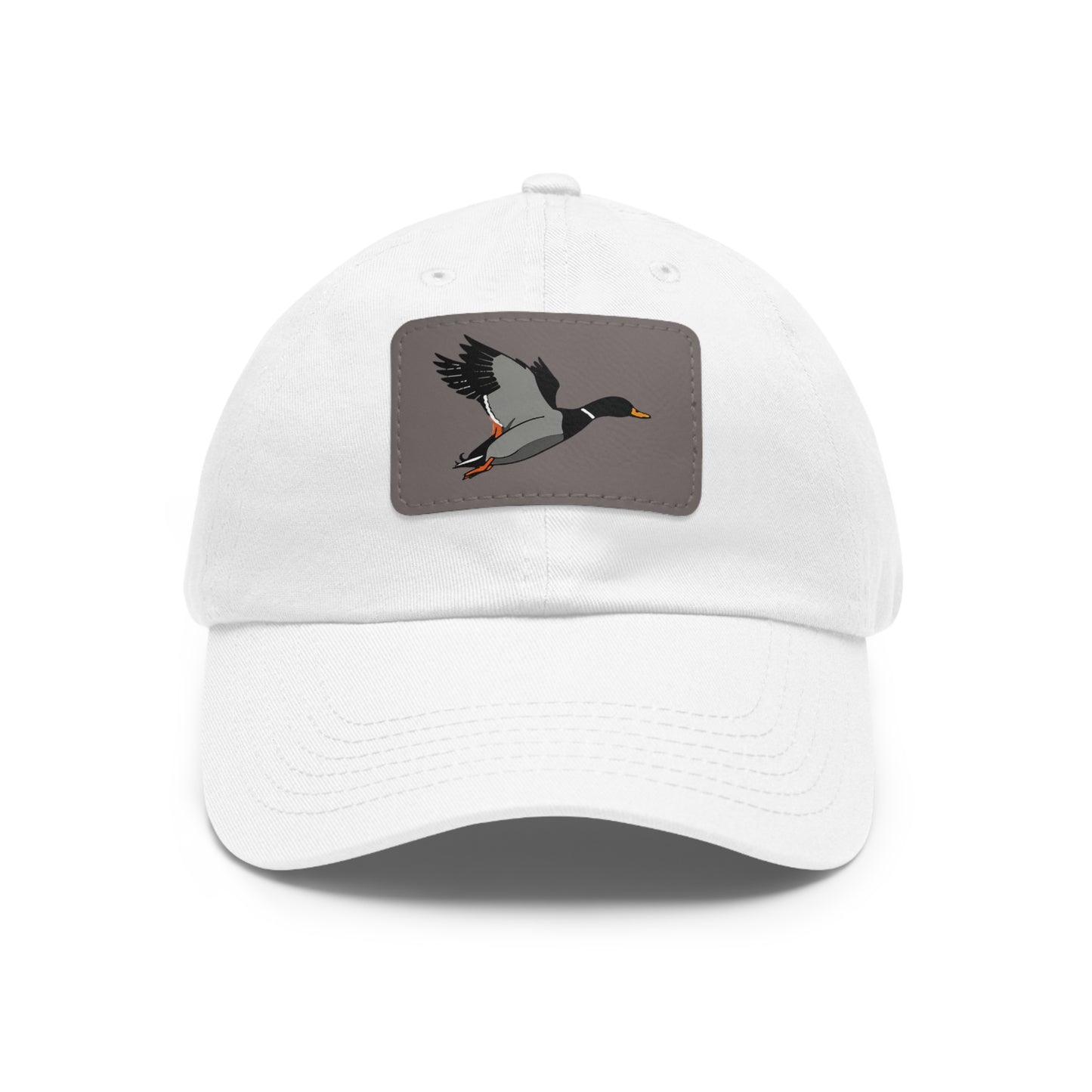 Dad Hat with Leather Patch (Rectangle)